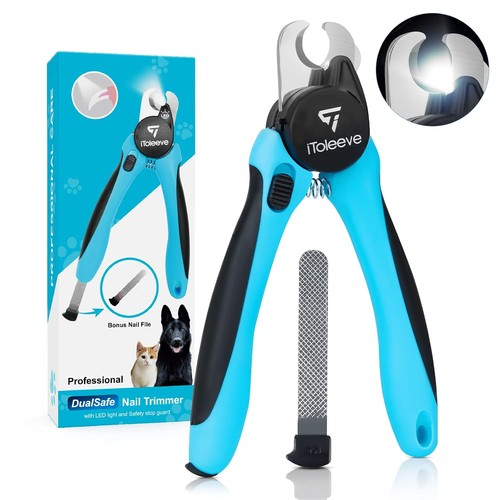 Led dog nail clipper with - led,