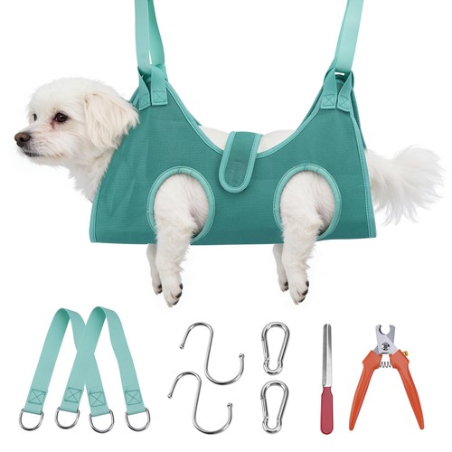 Dog grooming hammock for small - dog,