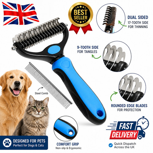 Professional pet dog - dog, comb